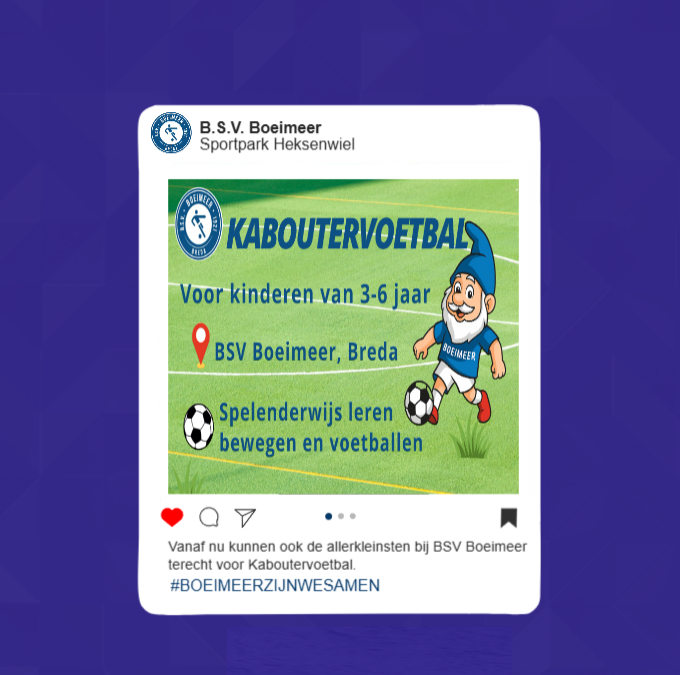 Kaboutervoetbal bij Boeimeer