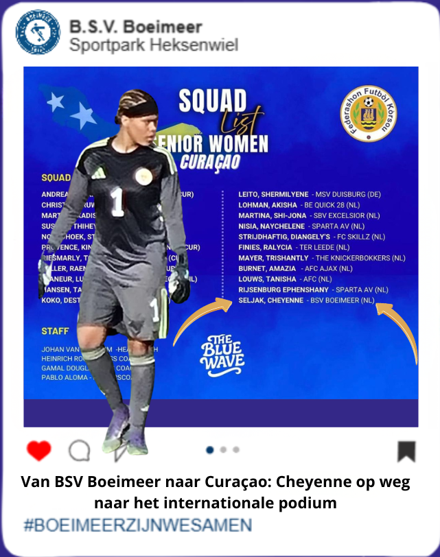 Van BSV Boeimeer naar Curaçao: Cheyenne op weg naar het internationale podium